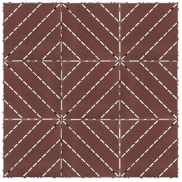 Outdoor DIY Decking Tile 9pcs x 300mm x 300mm