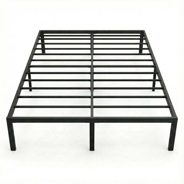 Metal Double Bed Frame - Sturdy Bedroom Bed Frame 200x150x35cm