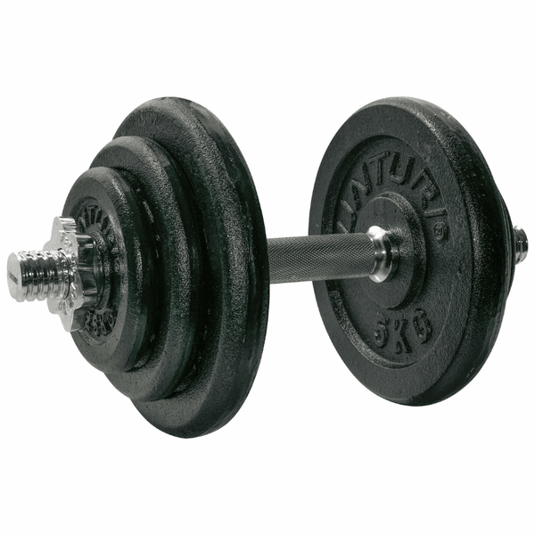 Tunturi 20kg Dumbbell Set - 1 Bar