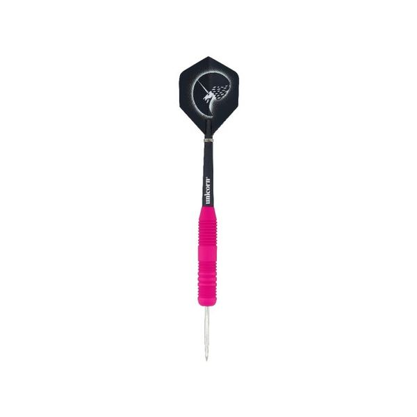 Unicorn Core Plus Pink Rubberised Steel Tip Dart
