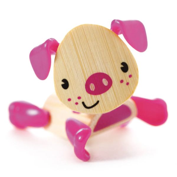 Hape Bamboo Pig Pretend Play Figurine