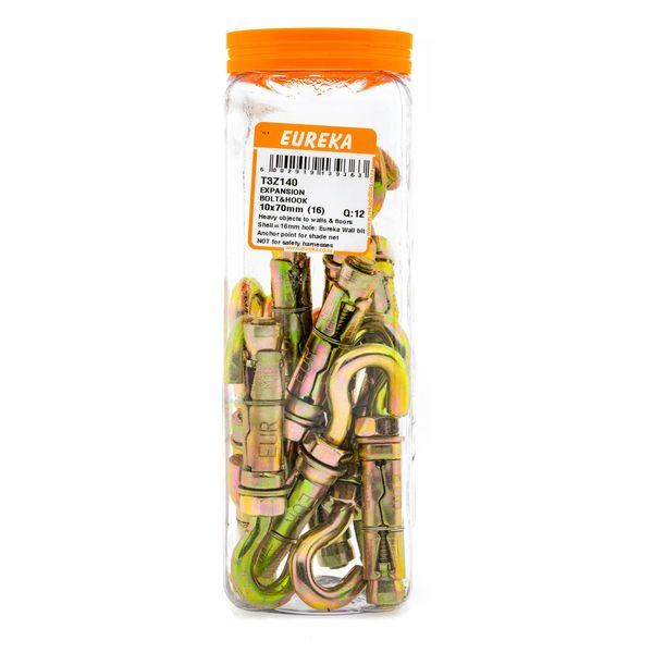 EUREKA Expansion Bolt &amp; Hook 10 x 70mm(16) Q:12 T3Z140