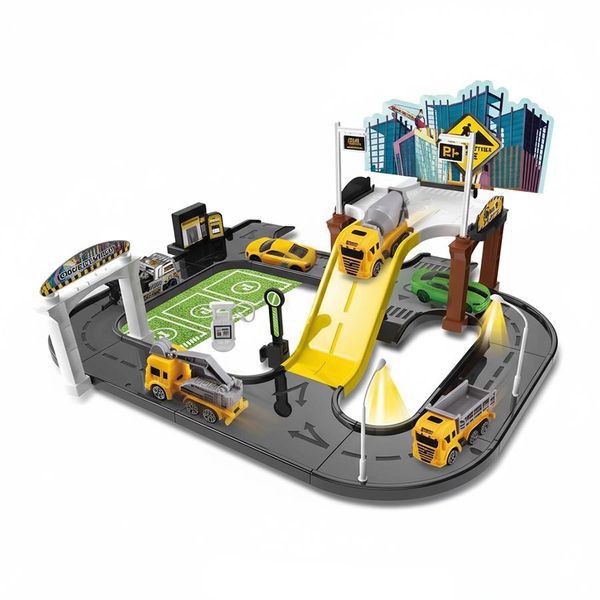 Engineered City Track Playset - Construction Toy for Kids