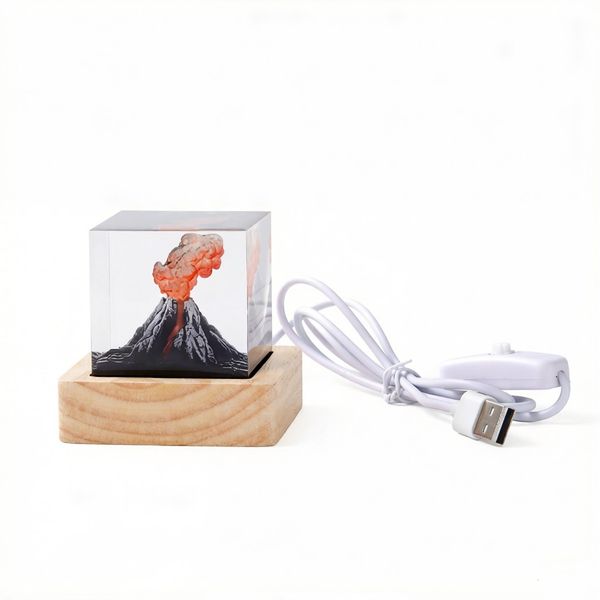 ZELTRYN Mushroom Cloud Resin Night Light Ornament