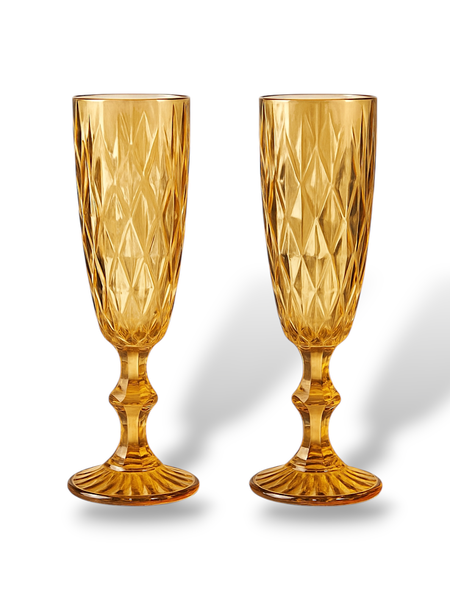 Gold Glass 180ml Champagne Glass