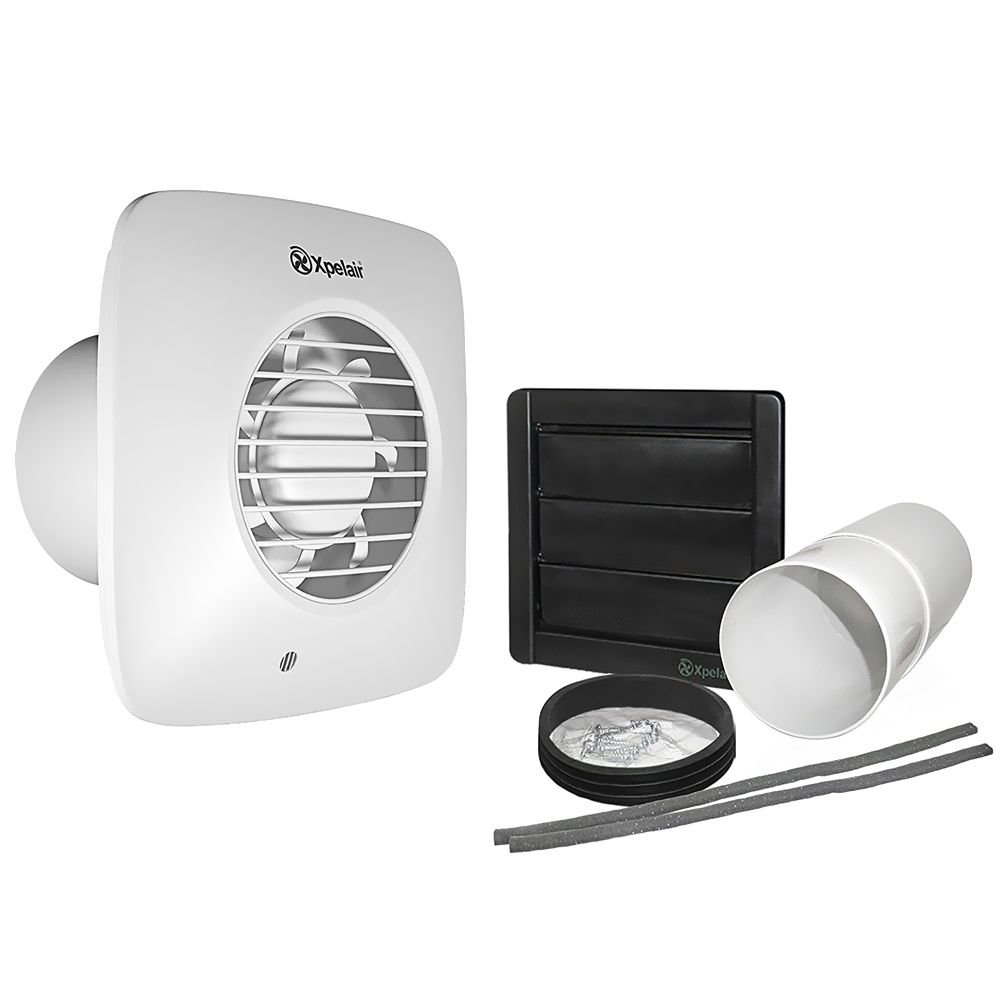 Xpelair DX100 Kitchen & Bathroom Extractor Fan with Universal Mounting ...