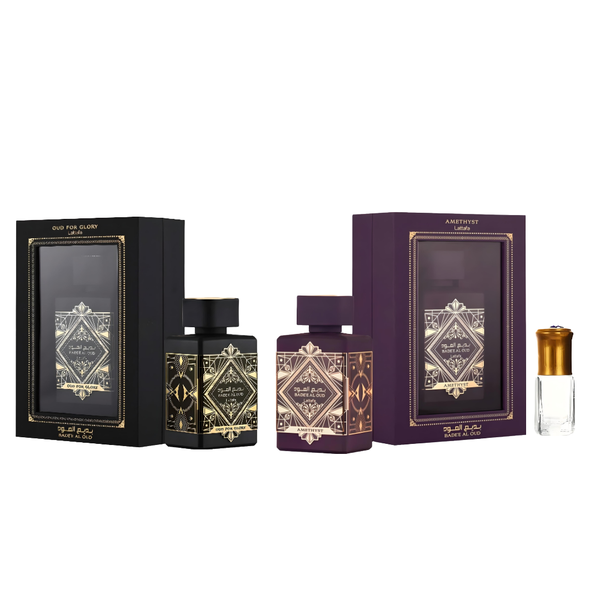 Badee al Oud Oud for Glory &amp; Badee al Oud Amethyst EDP 100ml + Perfume Oil