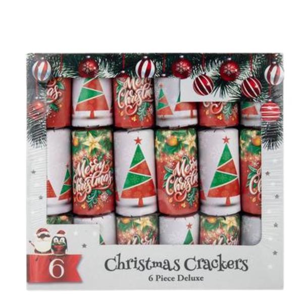 Xmas Crackers Traditional 6pc