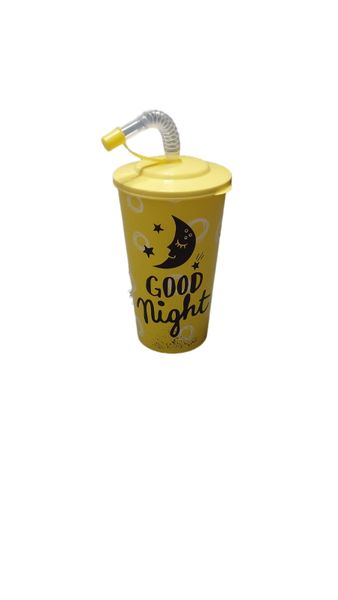 Plastic Cups with Lids and Straw Colorful Tumbler