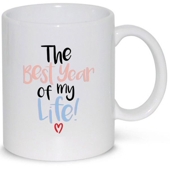 The Best Year Of My Life Husband Wife 1st Anniversary Gift Mug