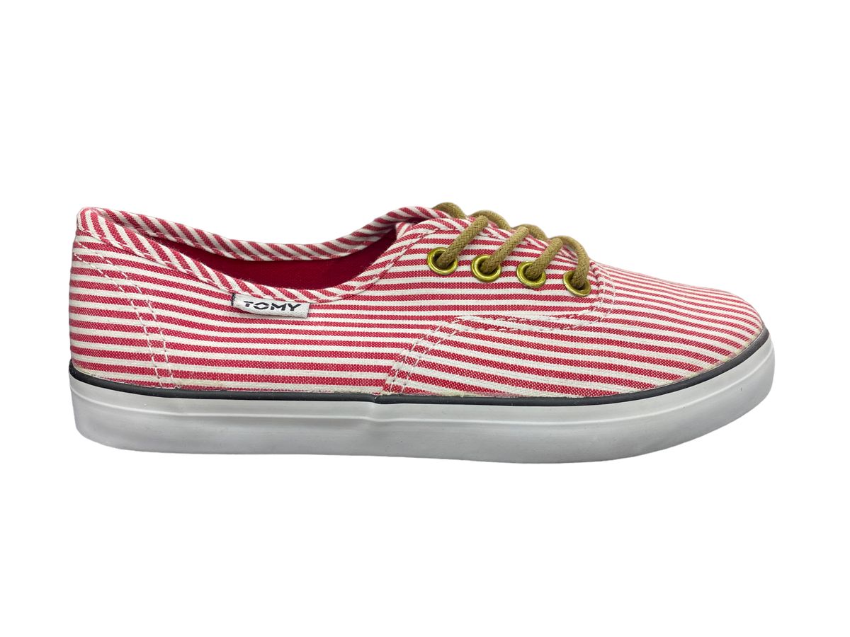 Tomy Takkies - Unisex Red/White Striped Canvas Lo-Top | Shop Today. Get ...
