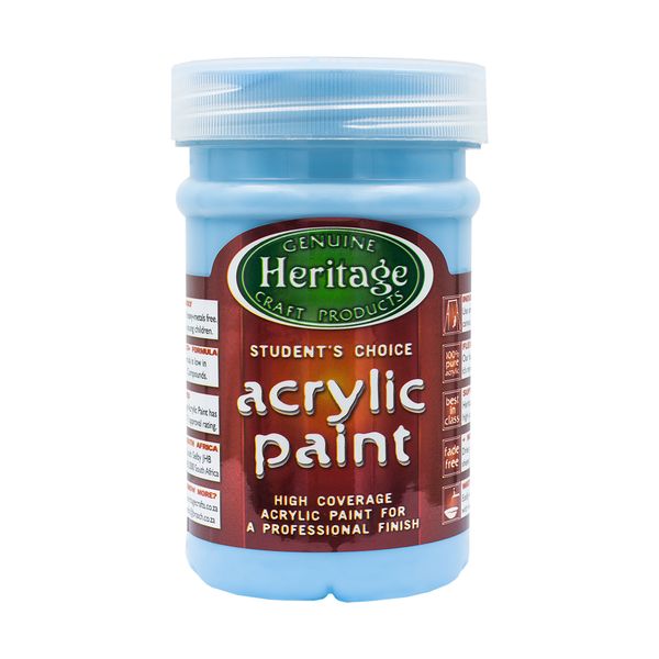 Heritage Pure Acrylic Paint 250ml - Sky Blue