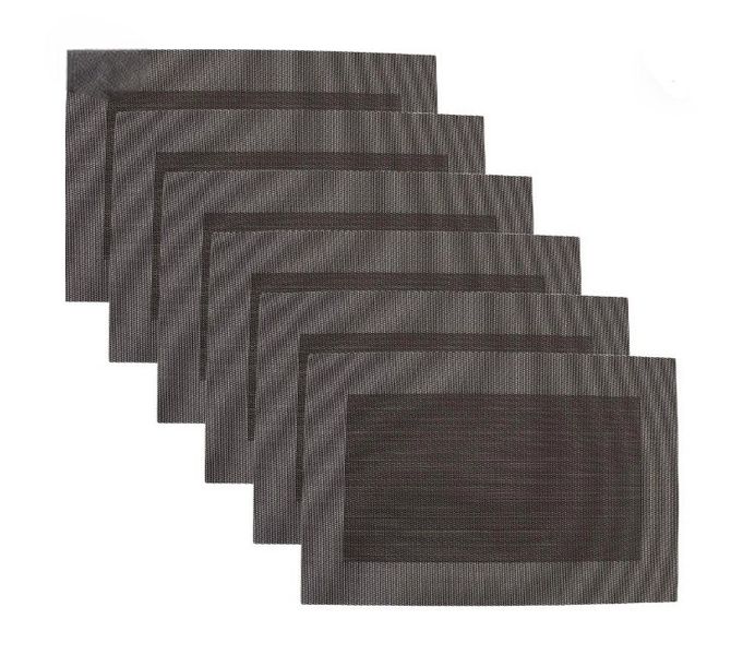 Set of 6 Placemats - Light Brown