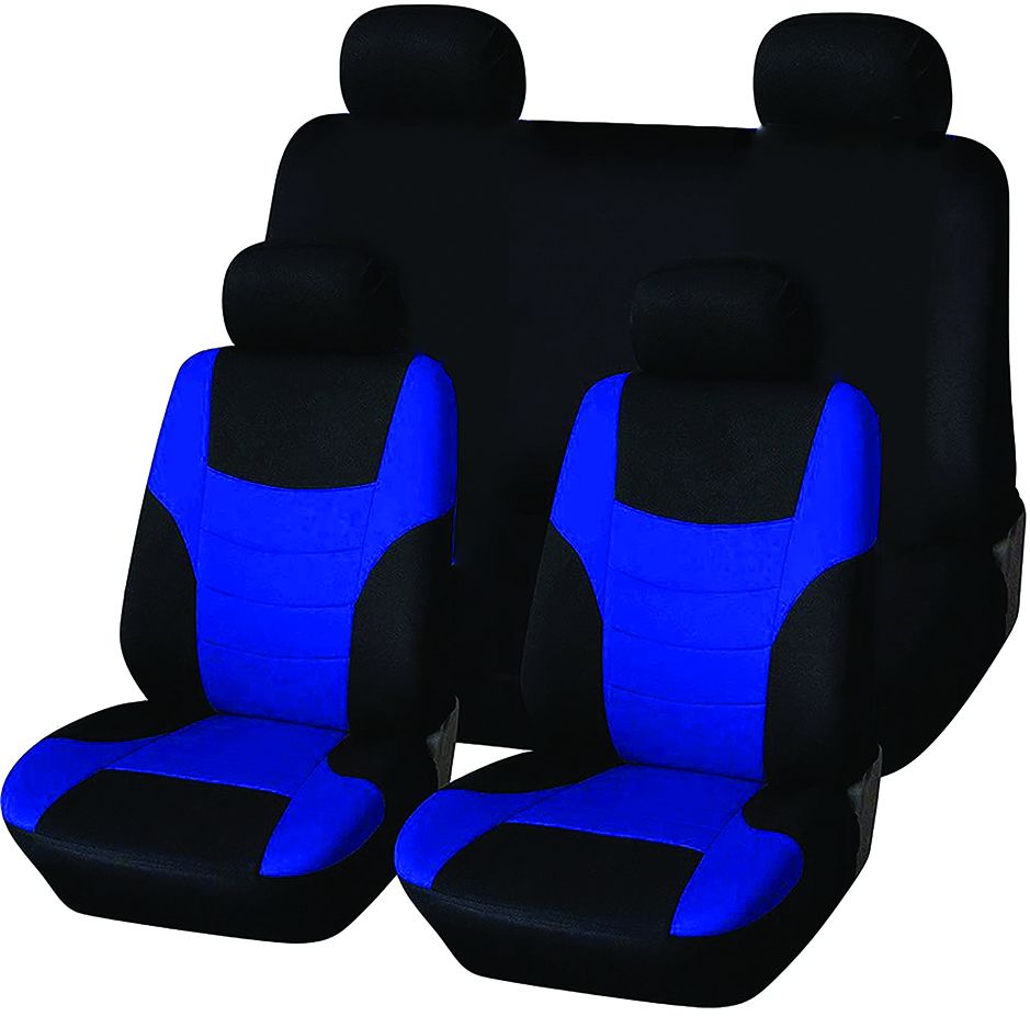 Carco 9 Piece Seat Cover Set Blue and Black Shop Today. Get it