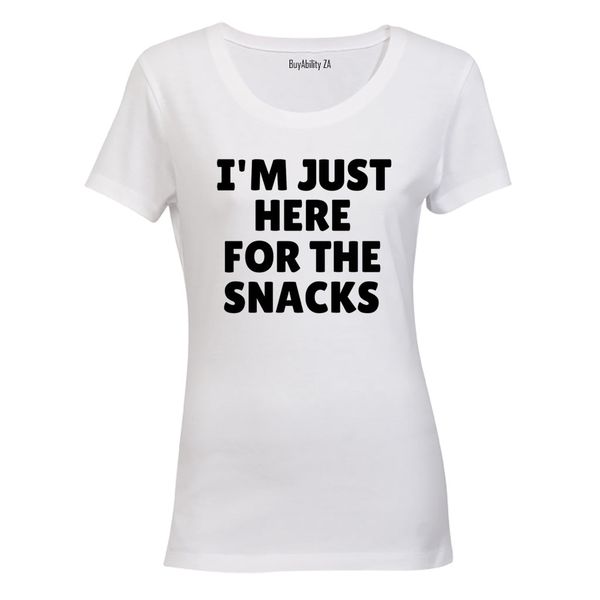 Here for the Snacks - Ladies - T-Shirt