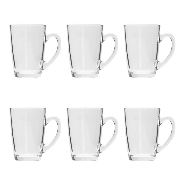 Bullet Shaped Glass - 6 Piece Mug 225ml