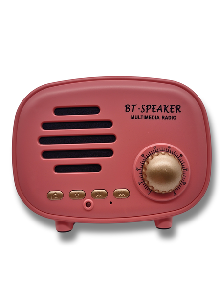 Vintage Style Portable Rechargeable BlueTooth Speaker