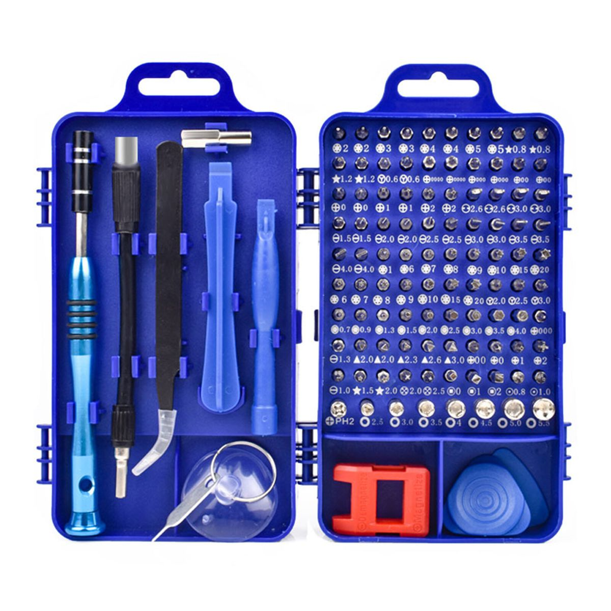 110in1 Screwdriver Bits Repair Tool Set Blue Shop