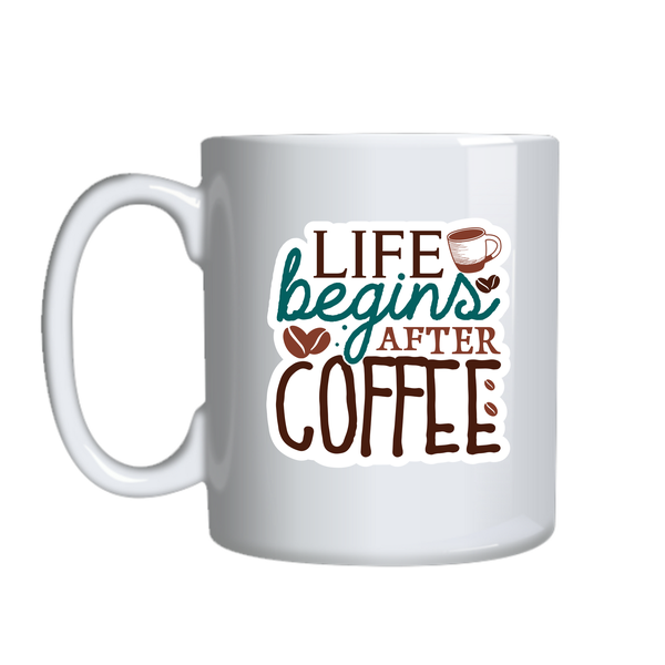 Life Coffee Lover Mugs Trendy Graphic Cup Design Birthday Present 033