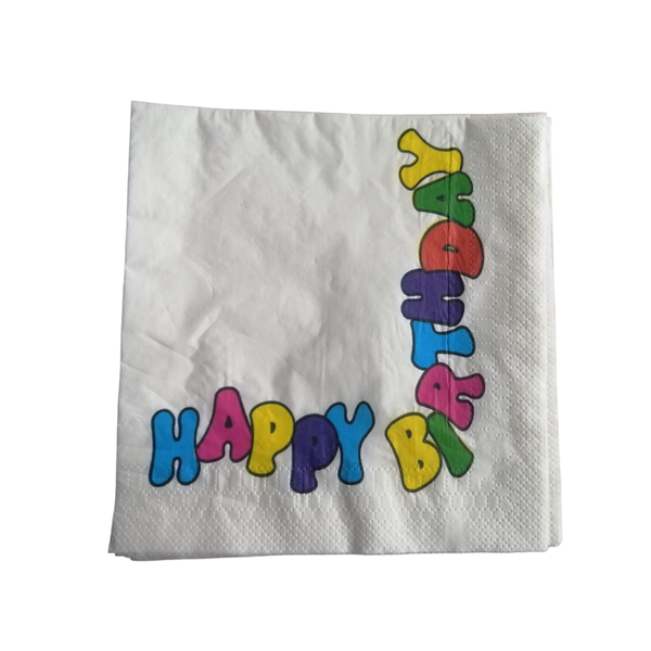 Happy Birthday Paper Serviettes