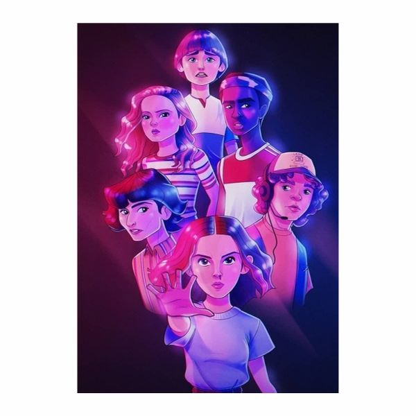 Stranger Things Cartoon 002 - A1 Poster