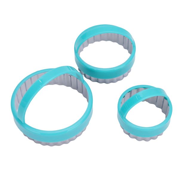 Creative Cooking Fluted Cookie Cutters- Set of 3