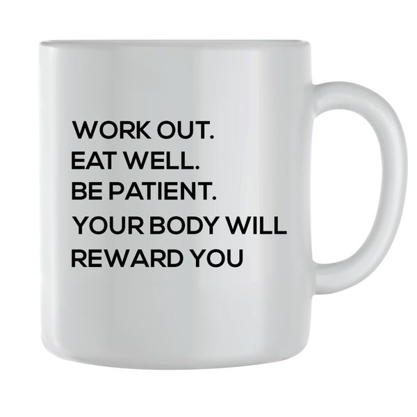 Work out Coffee Mugs for Men Women Motivational Saying Graphic Cup Gift 216