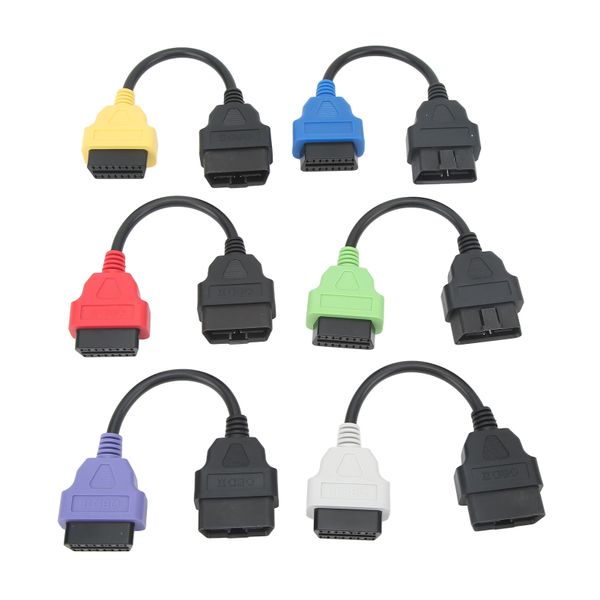 6Pcs OBD2 Cable Adapter compatible with Fiat