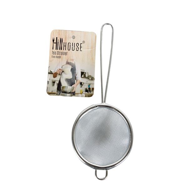 Tea Strainer - Fine Mesh - Stainless Steel - Silver - 12 Pack