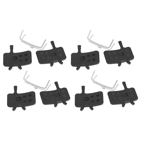 Resin Semi-Metal Bike Disc Brake Pads - 4 Pairs