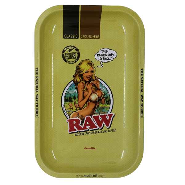 Raw Girl Rolling Tray