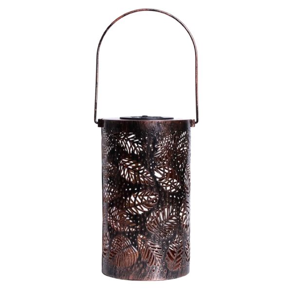 Garden Solar Light Hanging Lantern Outdoor Waterproof Lamp (14cm)Leaf