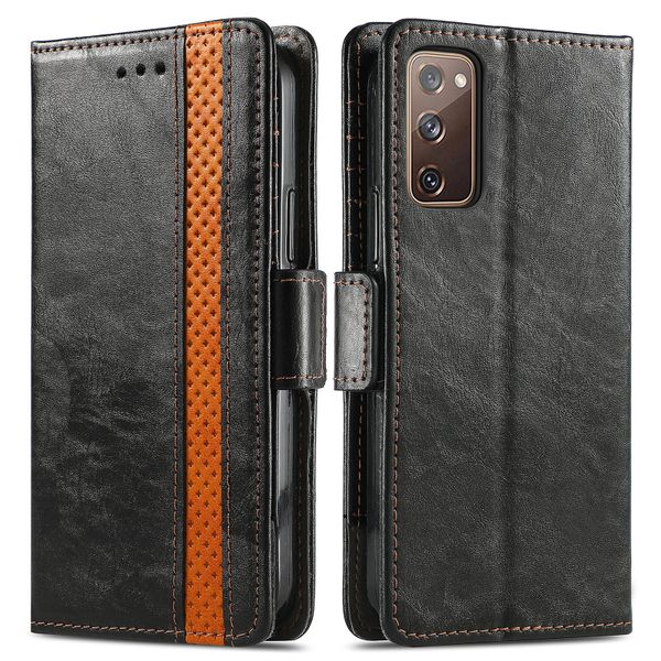 Leather Case Compatible With Samsung Galaxy S20 FE Flip Wallet Cover