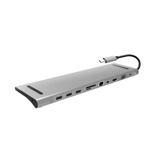 11 in 1 USB C To Multifunctional Adapter Hub PB