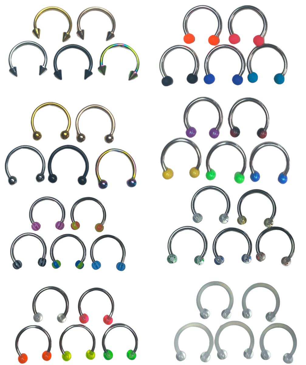 Curved Barbell Piercings Set of 40 Stainless Steel Shop Today. Get