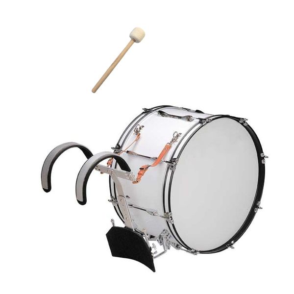 Bergen YMBD-2612 - 26" Marching Bass Drum With Carrier &amp; Mallet