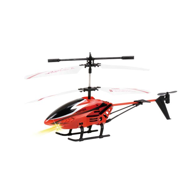RC Leading RC132 Infra-Red Alloy Helicopter- Red (22cm Long)