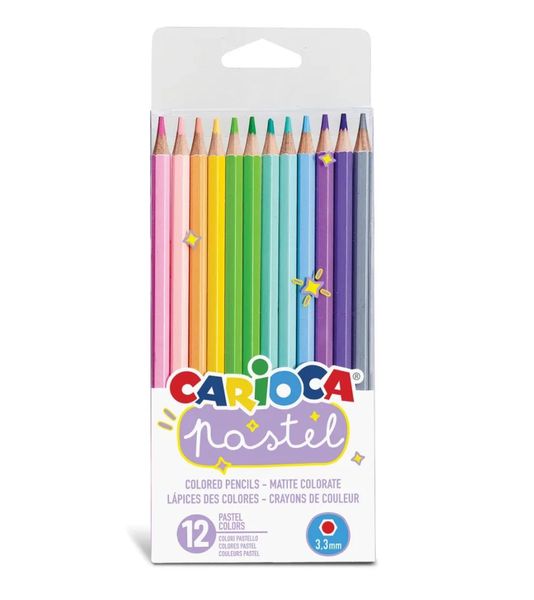 Carioca Pastel Colored Pencils 43034 (Set 12) x 2