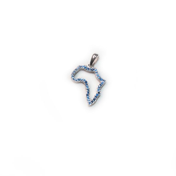 Sterling Silver Africa Pendant