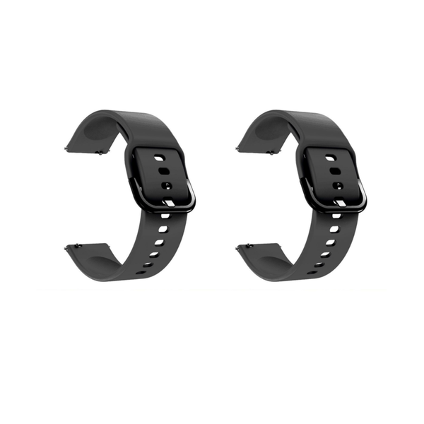 Twin pack 22mm Silicone Band compatible with Samsung Galaxy Watch