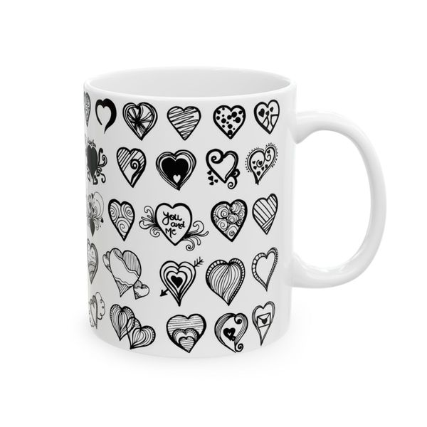 Me and you Hearts Coffee Mug