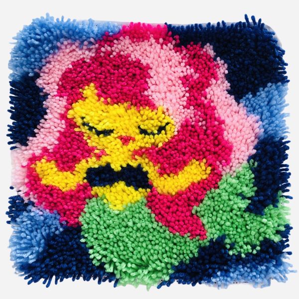 Mermaid – Latch Hook Rug Embroidery Wool Art DIY Craft Kit Tapestry
