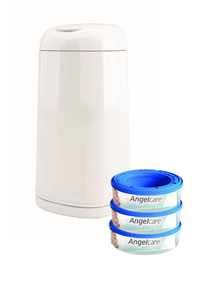 Angelcare Dress Up Nappy Bin Refill Combo (3x Refills) White Buy