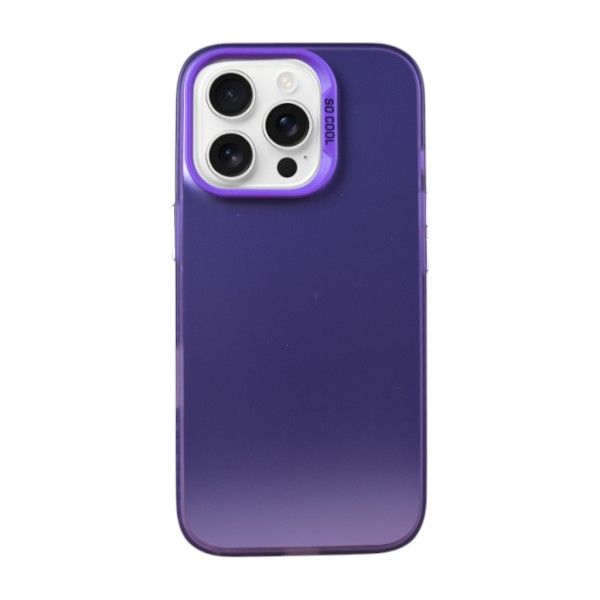 Metallic Gradient Phone Case Compatible With iPhone 15 Pro Max - Silver