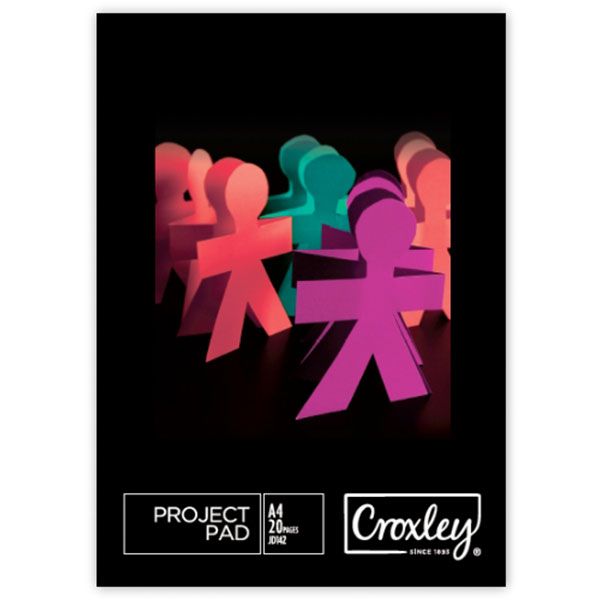 Croxley JD142 A4 160gsm Project Board 20 Sheet Pad