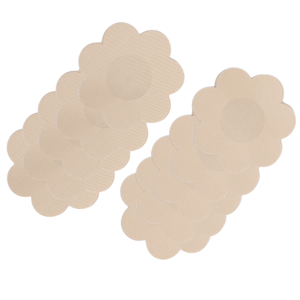 Up Tape, Milky Light Tea, Pastie 5 Pair Nipple Pastie Set