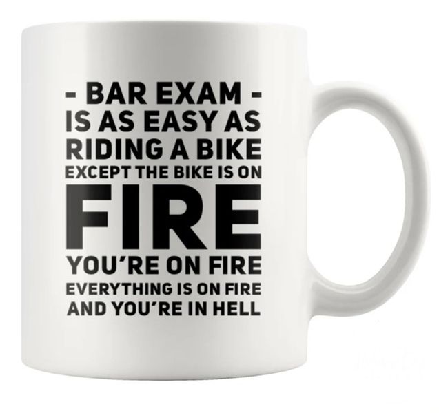 Bar Exam Birthday Christmas Lawyer Colleague Gift Coffee Mug