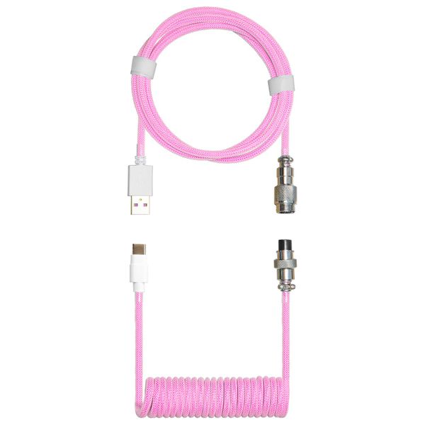 Cooler Master Coiled Keyboard Cable - Candy Magenta