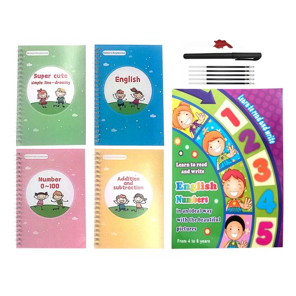Jacaranda Grooves Magic Ink Copybooks For Preschools With Number Book