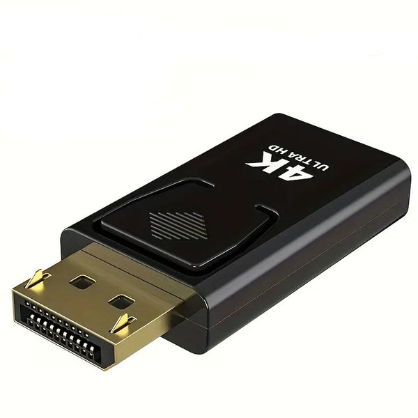 4K 60Hz Display Port Male To HDMI Female Adapter Supports 4K 1080P